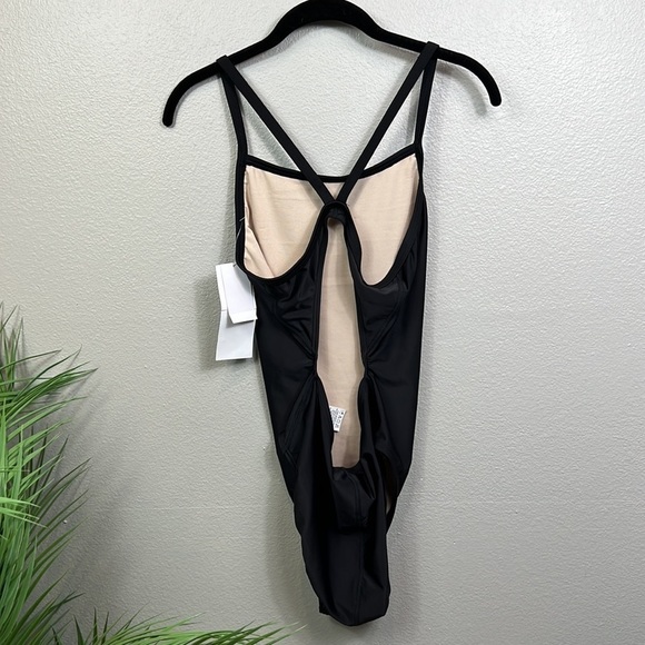 NWT The Finals Swimwear Black One Piece Swimsuit Butterfly Back Swim - Picture 7 of 10